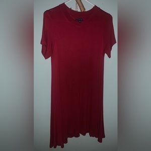 American eagle red t shirt dress